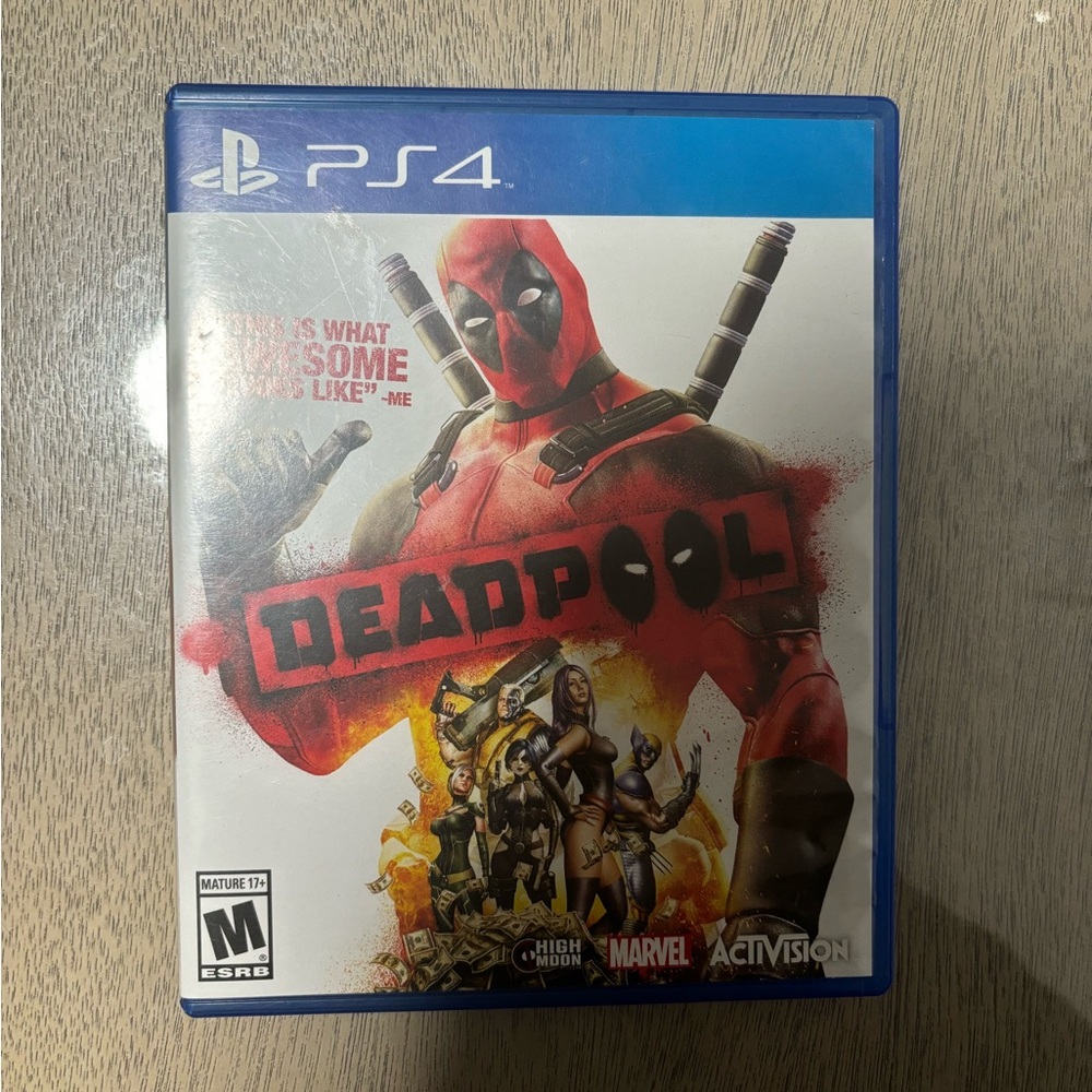 Deadpool PS4 Video Game - Red